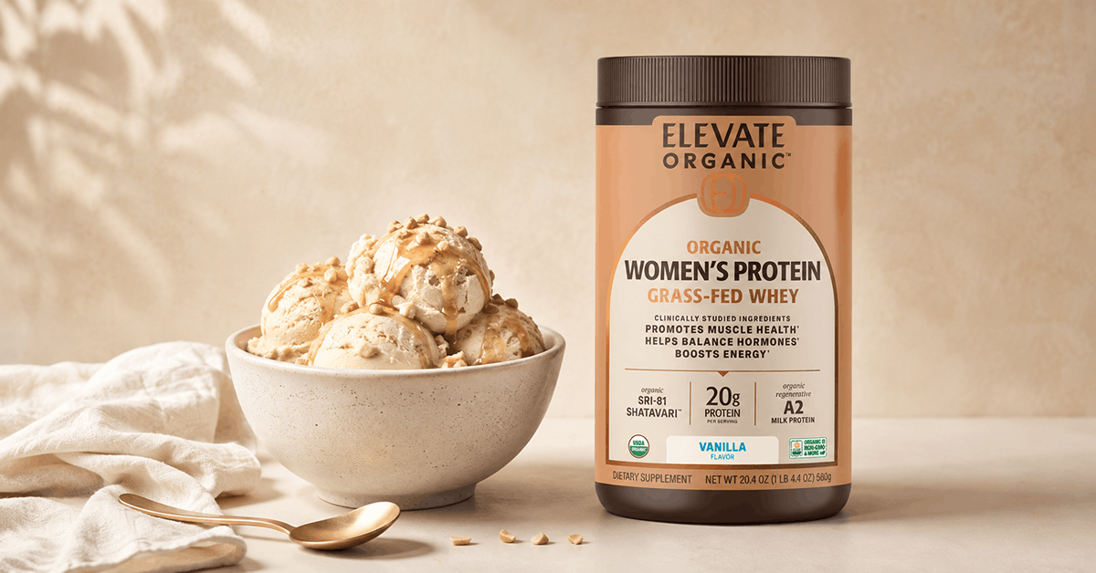 Healthy Maple Protein Nice Cream with Vanilla Protein Powder