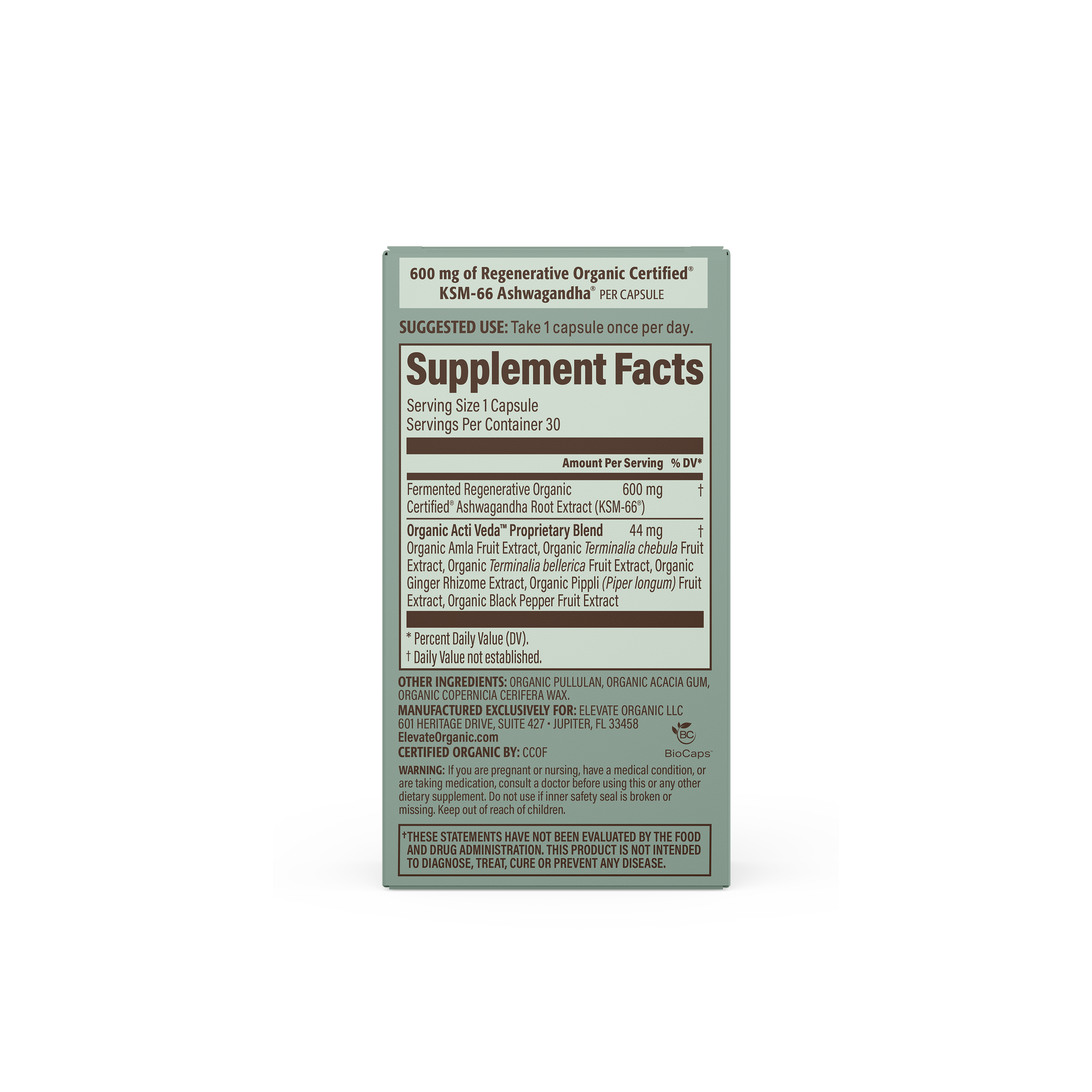 Ashwagandha Capsules - 30 Servings