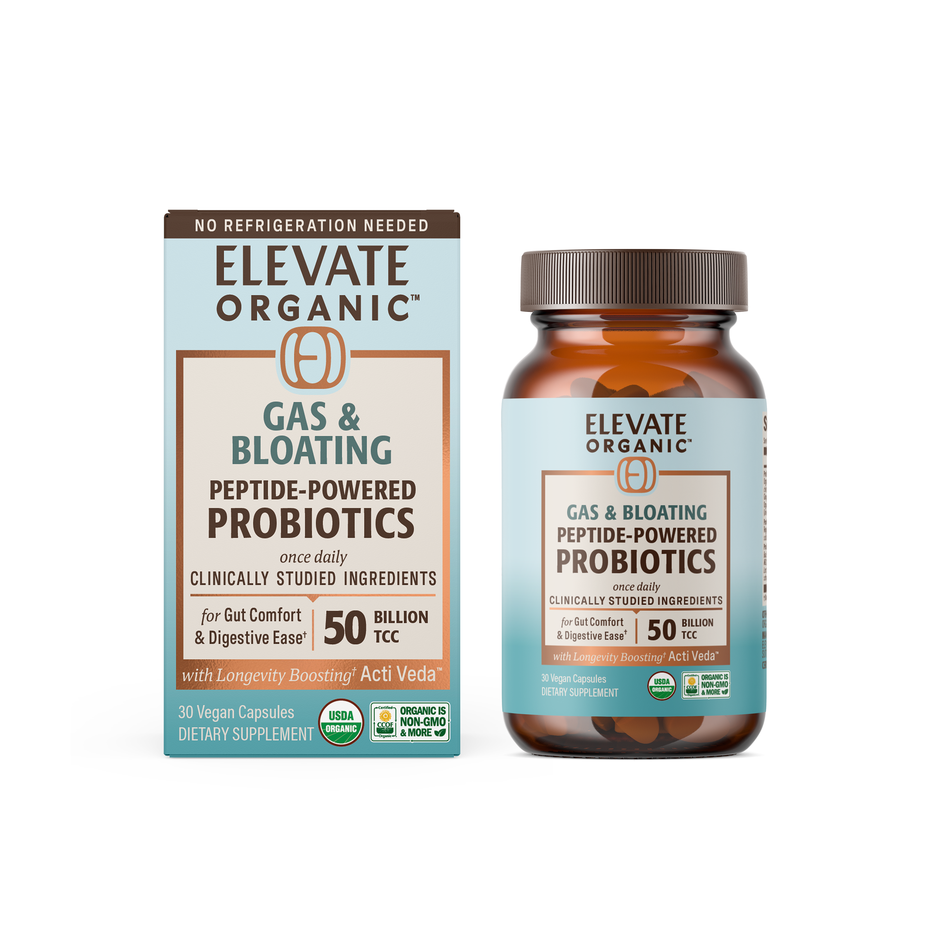 Gas & Bloating Probiotic Capsules - 30 Servings