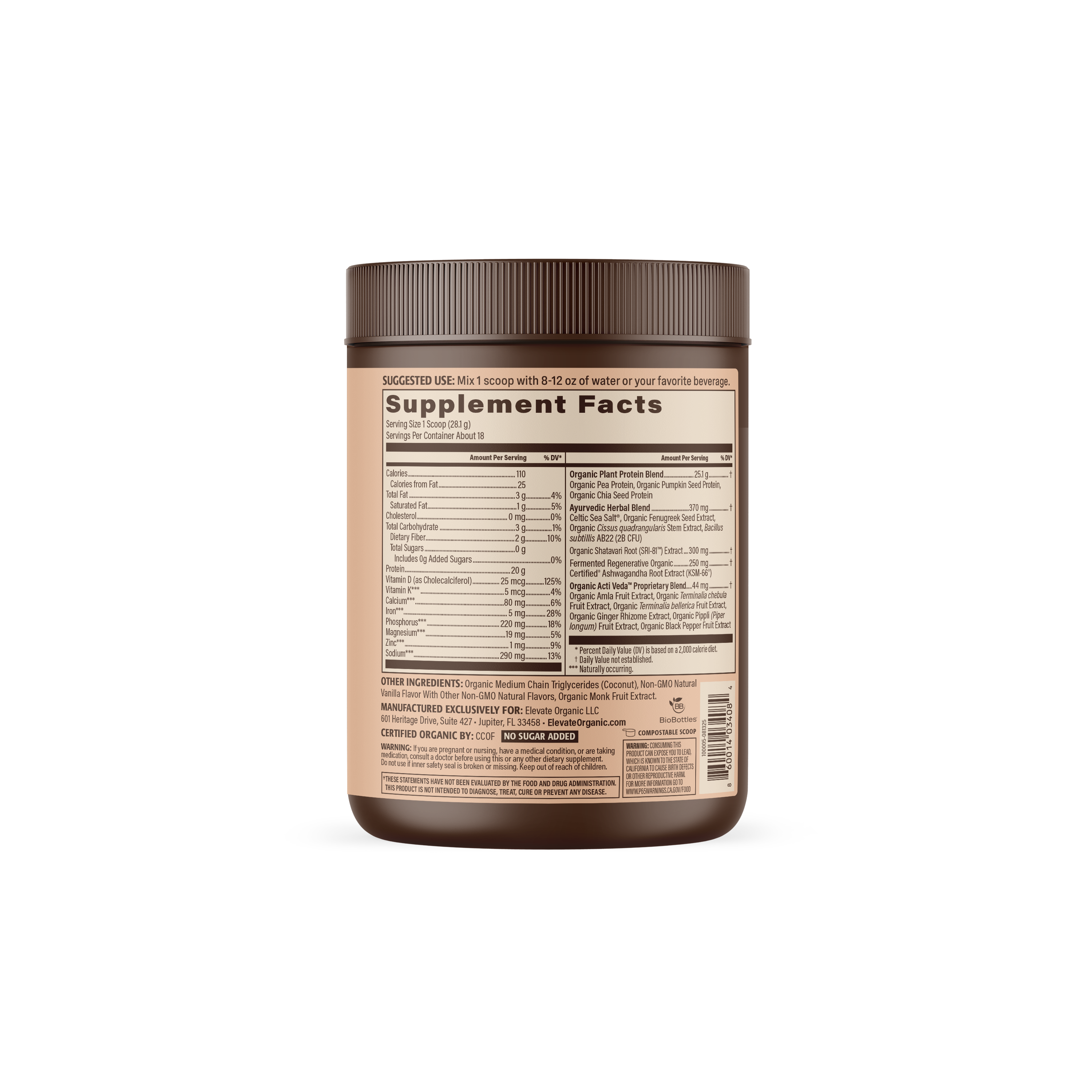 COMING SOON: Organic Women's Protein Plant-based Powder - 18 Servings