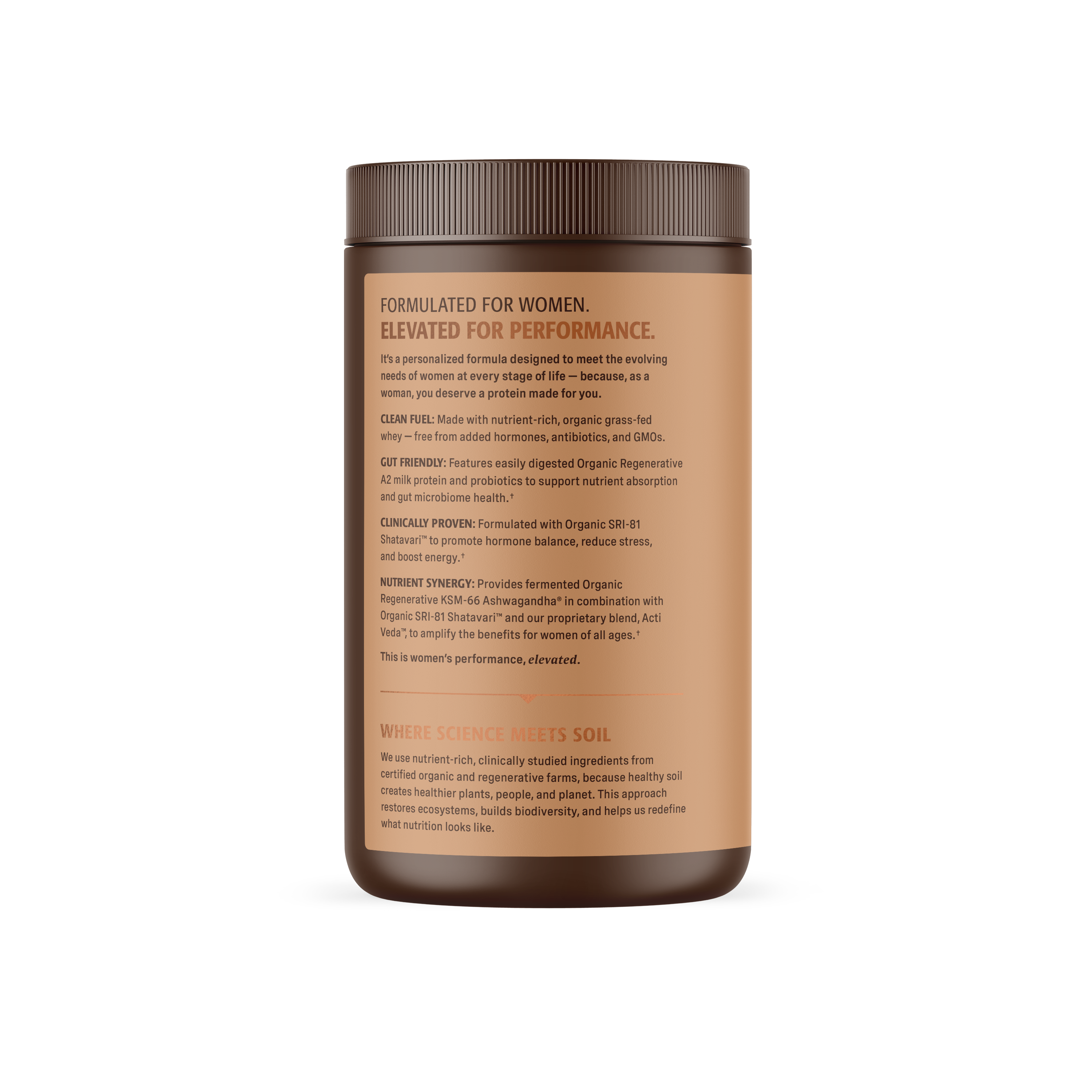 COMING SOON: Organic Women's Protein Grassfed Whey Powder - 18 Servings