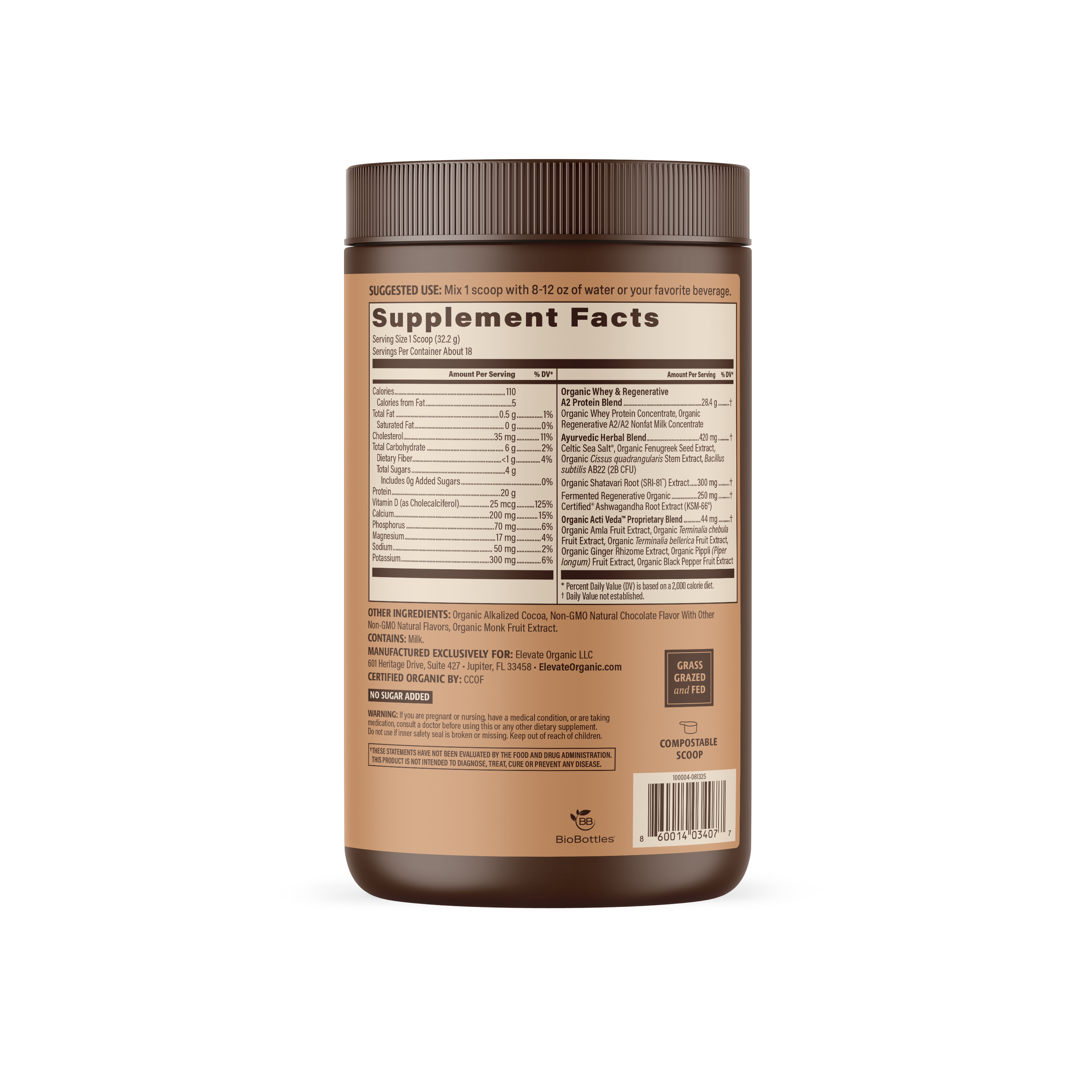 COMING SOON: Organic Women's Protein Grassfed Whey Powder - 18 Servings