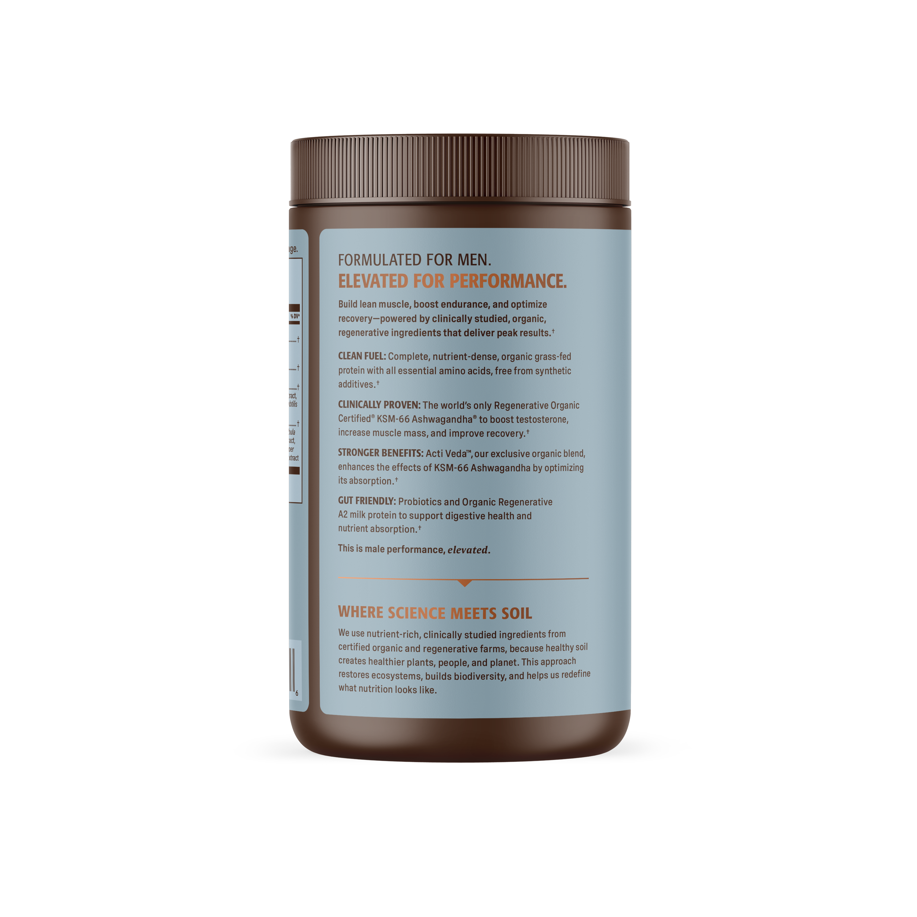 COMING SOON: Organic Men's Protein Grassfed Whey Powder - 18 Servings