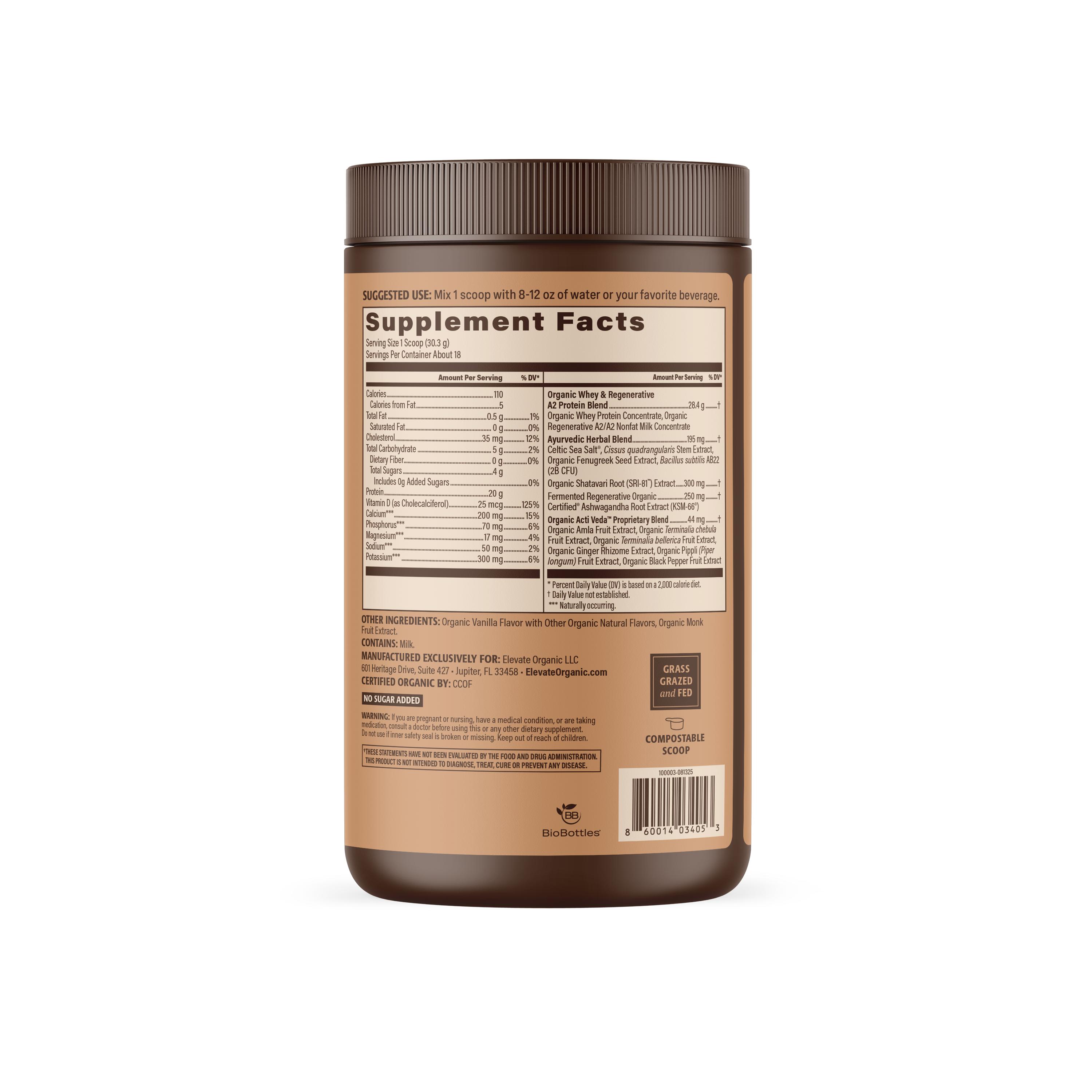 COMING SOON: Organic Women's Protein Grassfed Whey Powder - 18 Servings