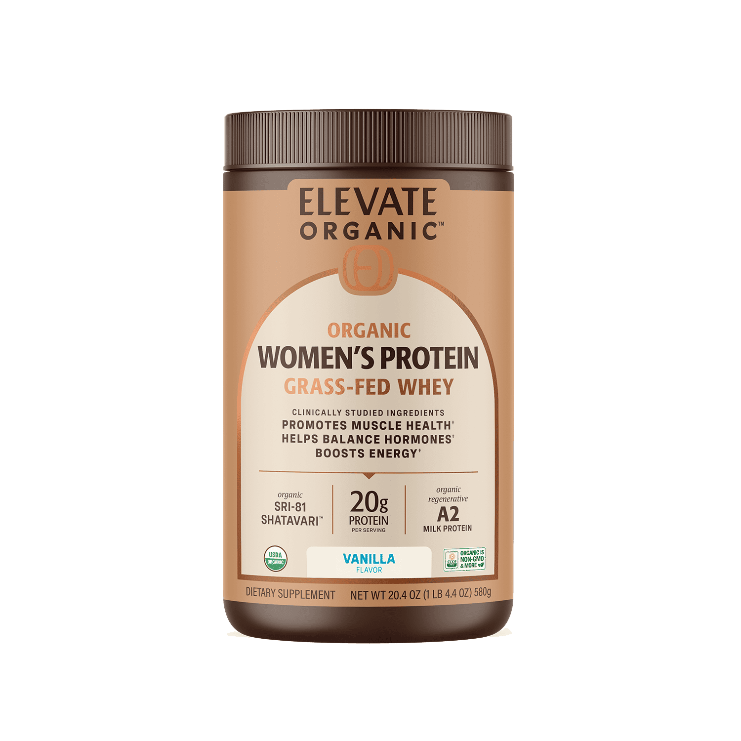 Organic Women's Protein Grassfed Whey Powder - 18 Servings