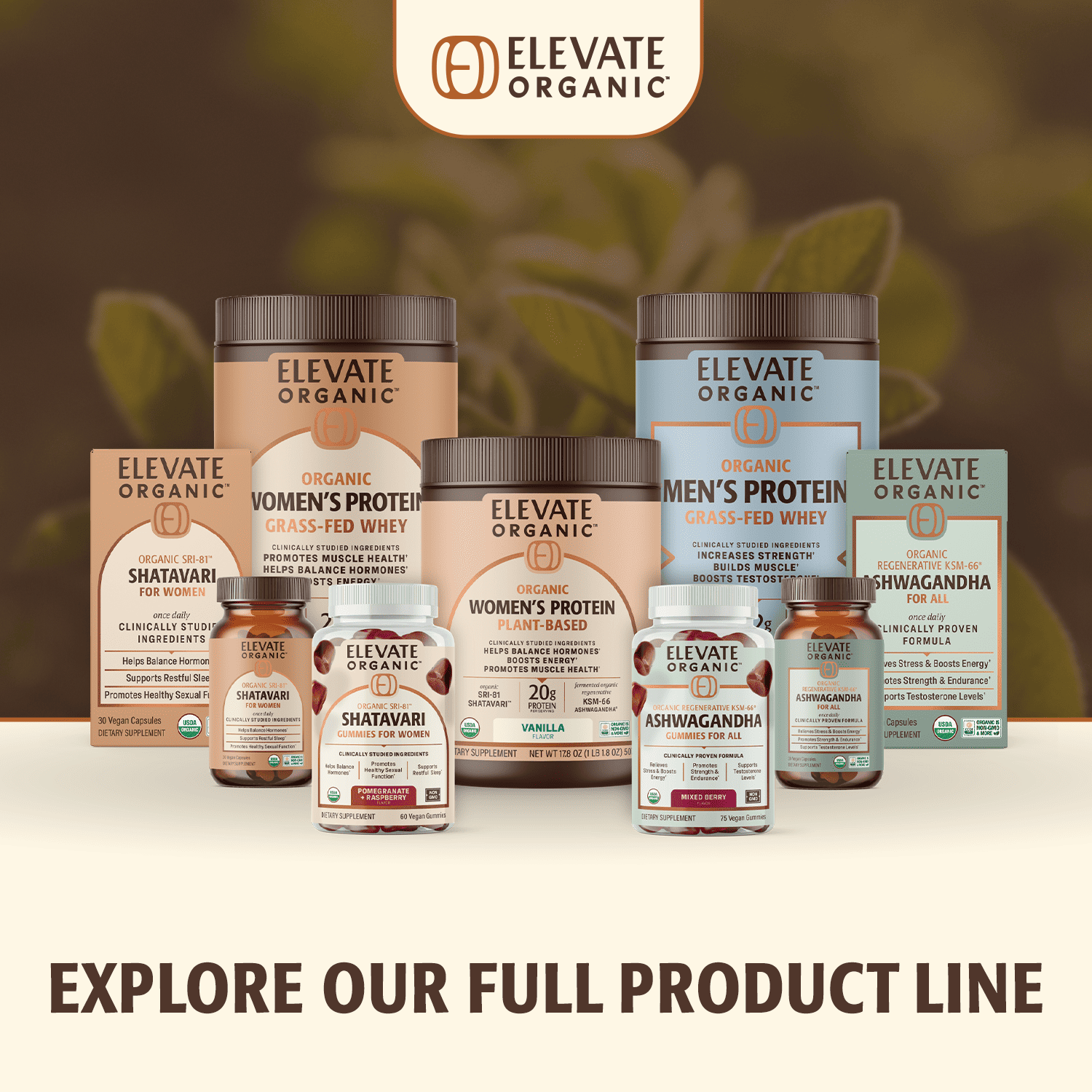 Organic Women's Protein Plant-based Powder - 18 Servings