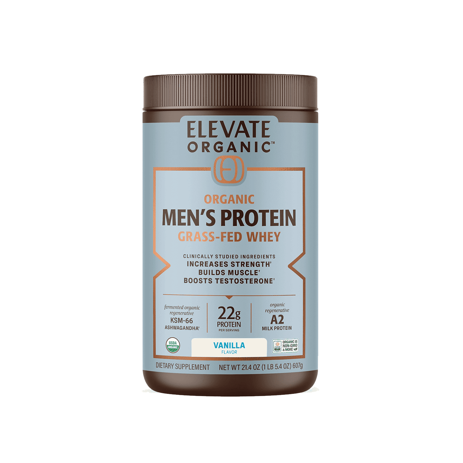 Organic Men's Protein Grassfed Whey Powder - 18 Servings