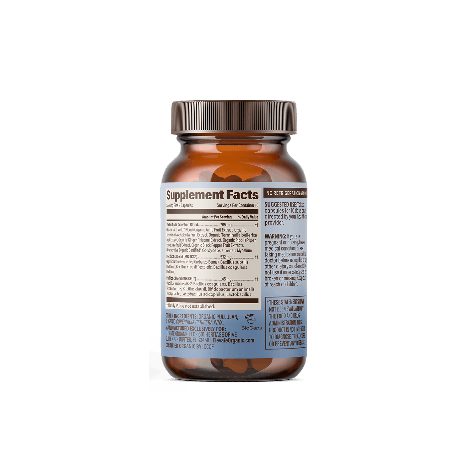 10-Day Gut Reset Probiotic Capsules - 10 Servings