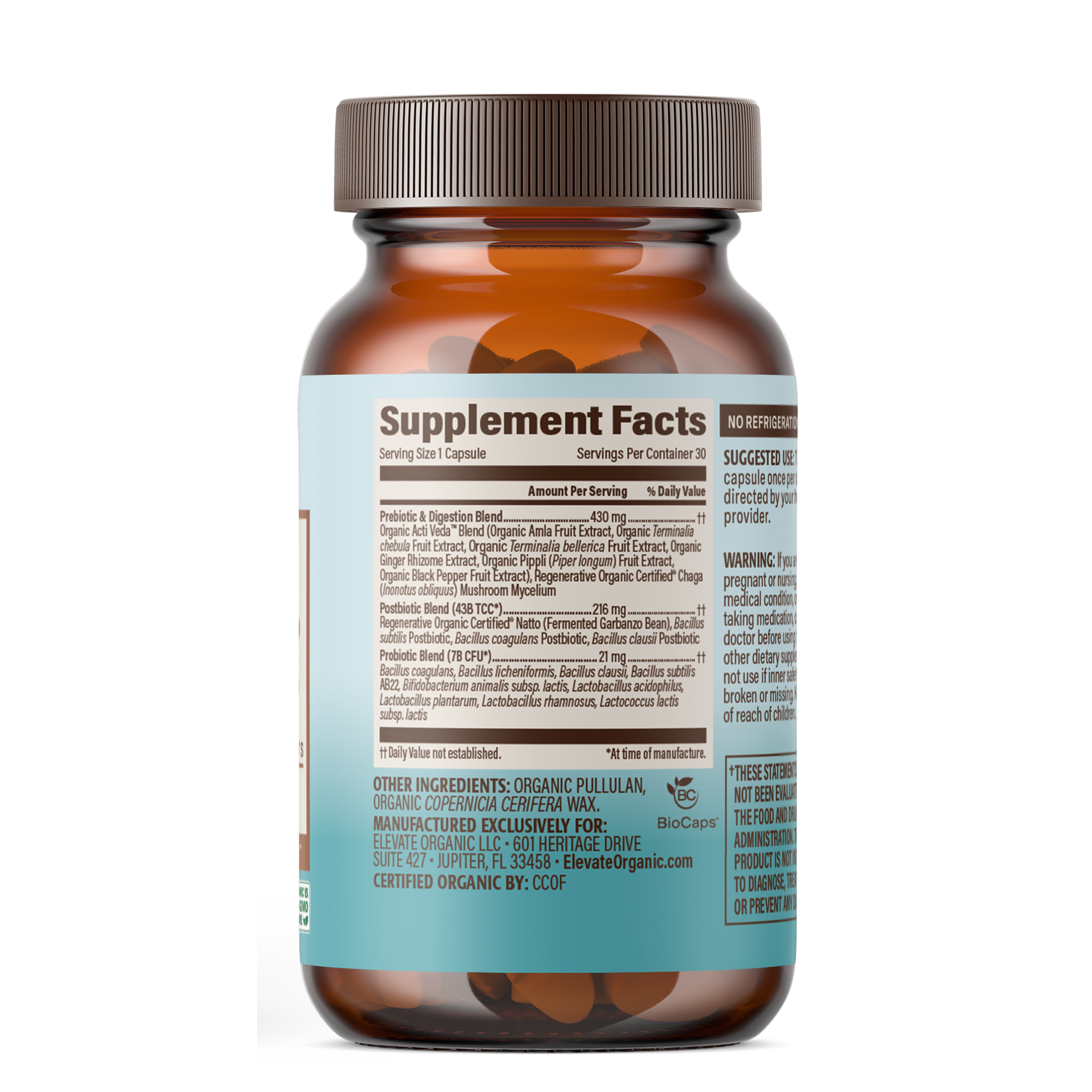 Gas & Bloating Probiotic Capsules - 30 Servings