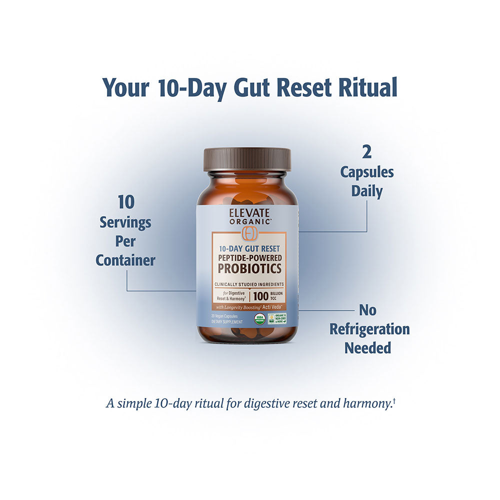 10-Day Gut Reset Probiotic Capsules - 10 Servings